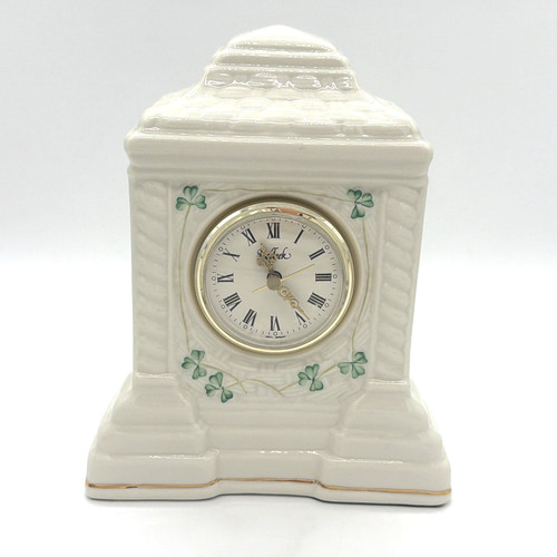 Belleek cashel mantel clock - belleek,