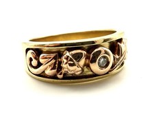 9ct Rose Gold Diamond Clogau Ring WELSH Yellow Gold Clogau Diamond Ring For Her