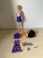 Barbie Doll With Wigs +