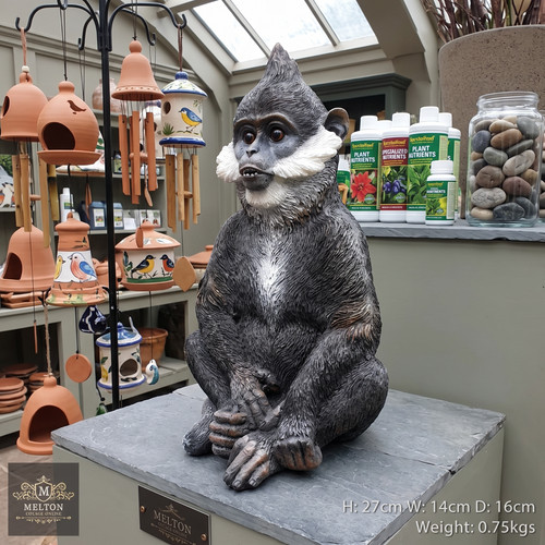 Monkey sculpture resin bearded - monkey,
