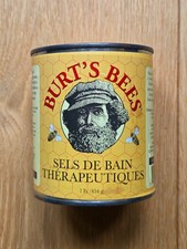 Burts Bees Therapeutic Bath Crystals 1lb (454g) Tin - Discontinued Product.