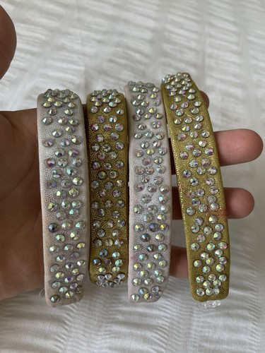 Rhinestoned lycra dance - lycra, wrist
