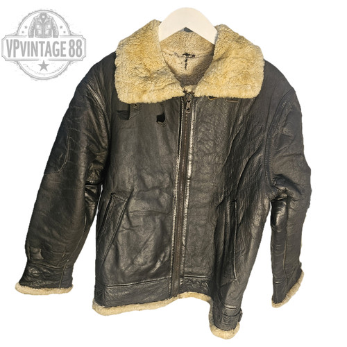 Vintage black shearling - vintage,