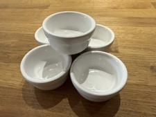 Set of 5 Small White Ramekins