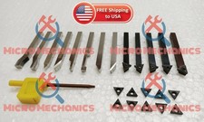 6MM HSS Lathe Form Tools + Indexable Tools With 15 Inserts EMCO UNIMAT MYFORD