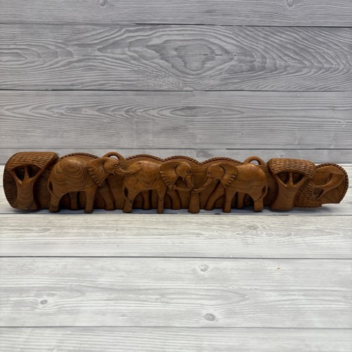 Vintage wooden elephant - vintage,