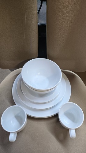 Piece denby white dinner - 10,