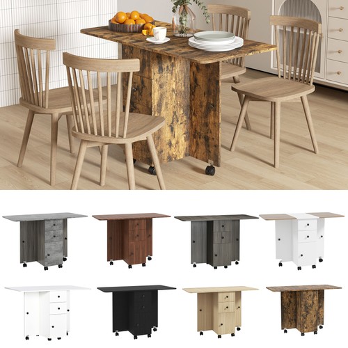 Folding dining table with drop - folding,