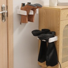 2 Pieces Wall Mounted Boot Racks Organizer Space Saving Easy Installation