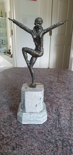 Art deco figurine dancer - art,