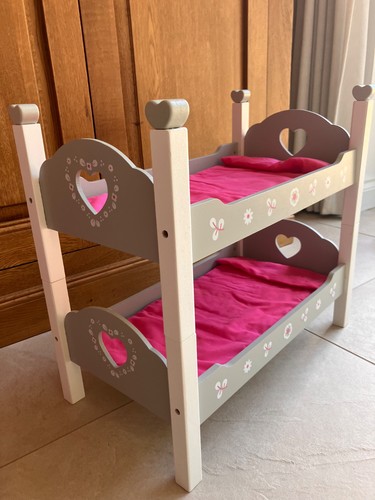 Wooden doll bunk bed - wooden,