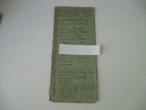 7804 1960 ford thames 400e - 7804, w,