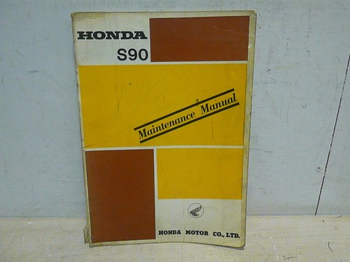 Honda s90 maintenance manual - s90,