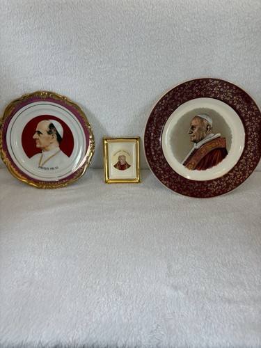 Vintage catholic papal - catholic, plate