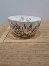 Aynsley Wild Tudor Bowl  Scalloped Gold Gilt Edge Fine Bone China