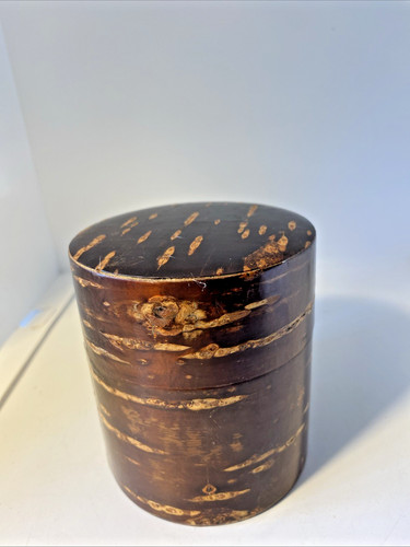 Vintage japanese tea caddy - tea,