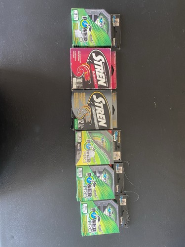 Lot fishing line spools - of,