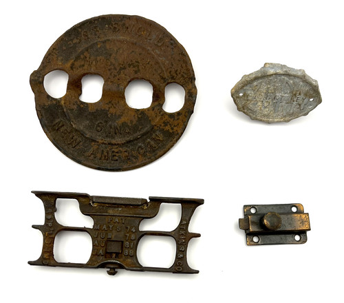 Lot antique metal accents - antique,