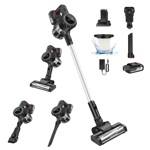 21v cordless stick vacuum - 21v,
