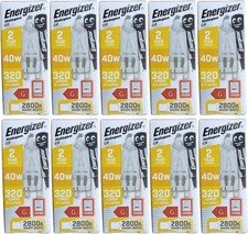 10 x G9 40w Energizer Dimmable Energy Saving Halogen bulbs Capsule Light UK