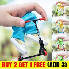 Mini Finger Scooter Toy Skateboards Shoes Pants Alloy Finger Board Set Kids Gift