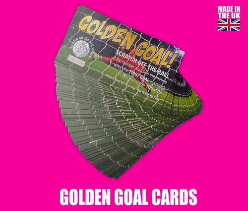 Golden goal cards first - goal,