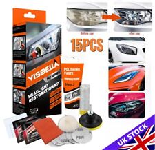 Heavy Duty Headlight Restoration Kit Car Lens Lamp Cleaning Sanding Repair Tools