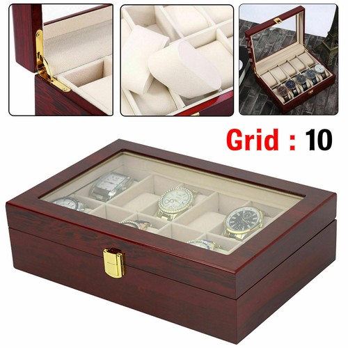 New grids leather watch - new,