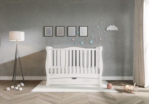 New gilbert white sleigh - gilbert, cot