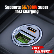 100W USB Car Phone Charger