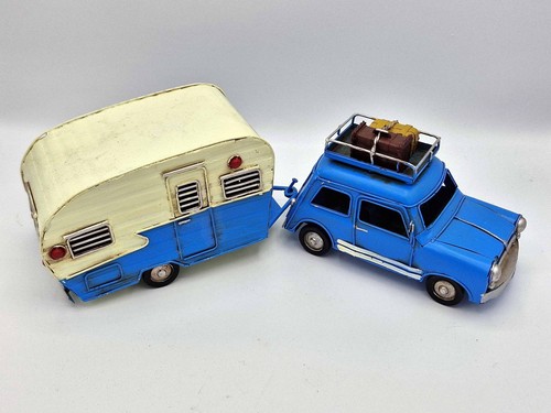 Retro tin car caravan - &, model