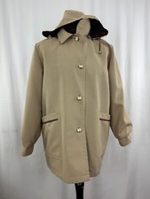 Womens Rain Coat Beige Size 16
