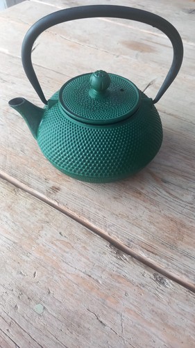 Green cast iron hobnail - green,