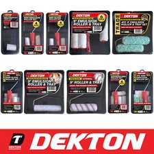 Paint Roller Sleeves Set Tray Replacement Emulsion Gloss Masonry Trade 4" 9" 