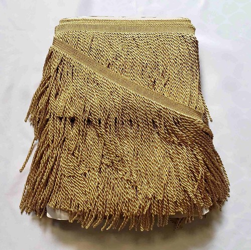 Gold thick fringe bullion - gold,