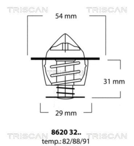 Coolant thermostat triscan - coolant,