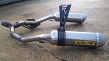 Suzuki GSXR1000 K7 K8 ARROW Race Cans And Exhaust Link pipe