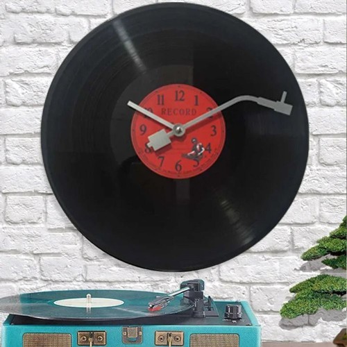Clock wall vinyl - wall, music