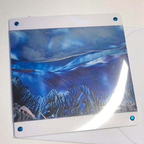 Encaustic art wax seascape