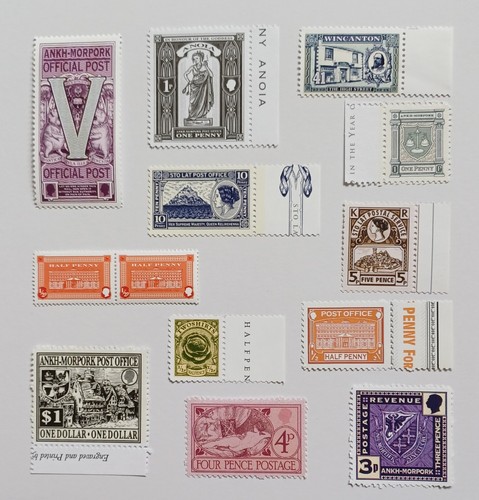 Discworld stamps small - stamps,