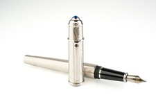 Cartier Diabolo steel Logo fountain pen