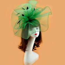 Wedding Royal Ascot Race LARGE Feather Flower Hair Hat Fascinator cilp Party