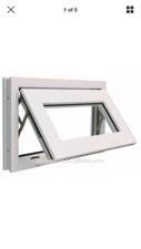 WINDOW UPVC Double Glazed WHITE Frame+Glass & Handle 615mmX405mm-Made To Measure