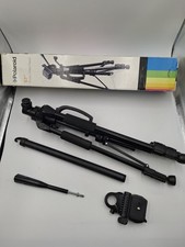 Polaroid 57" Black Aluminium Photo And Video Tripod With 3 Way Pan Head & Handle