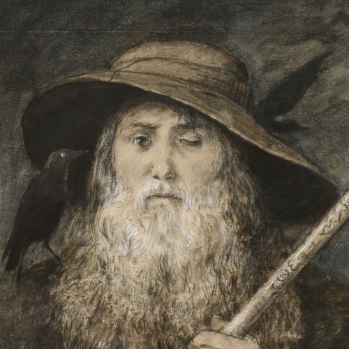 Hans thoma wotan - wotan, wayfarer