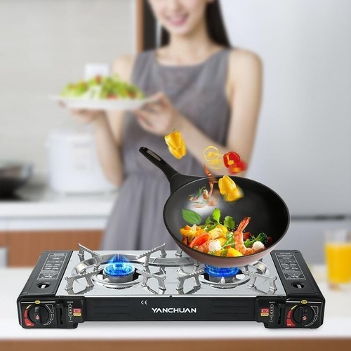 Portable double burner - portable,