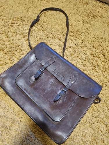 Leather satchel briefcase - , satchel/briefcase