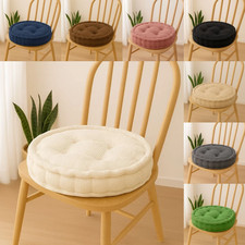 10cm Round Fleece Chair Pads Perfect Support Indoor & Outdoor Booster Cushions