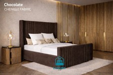 Ottoman Bed Winged Chenille