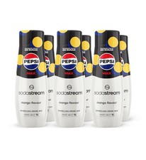 Sodastream Pepsi Max Mango Flavour Concentrates 6 Pack - makes 9lt per bottle 
